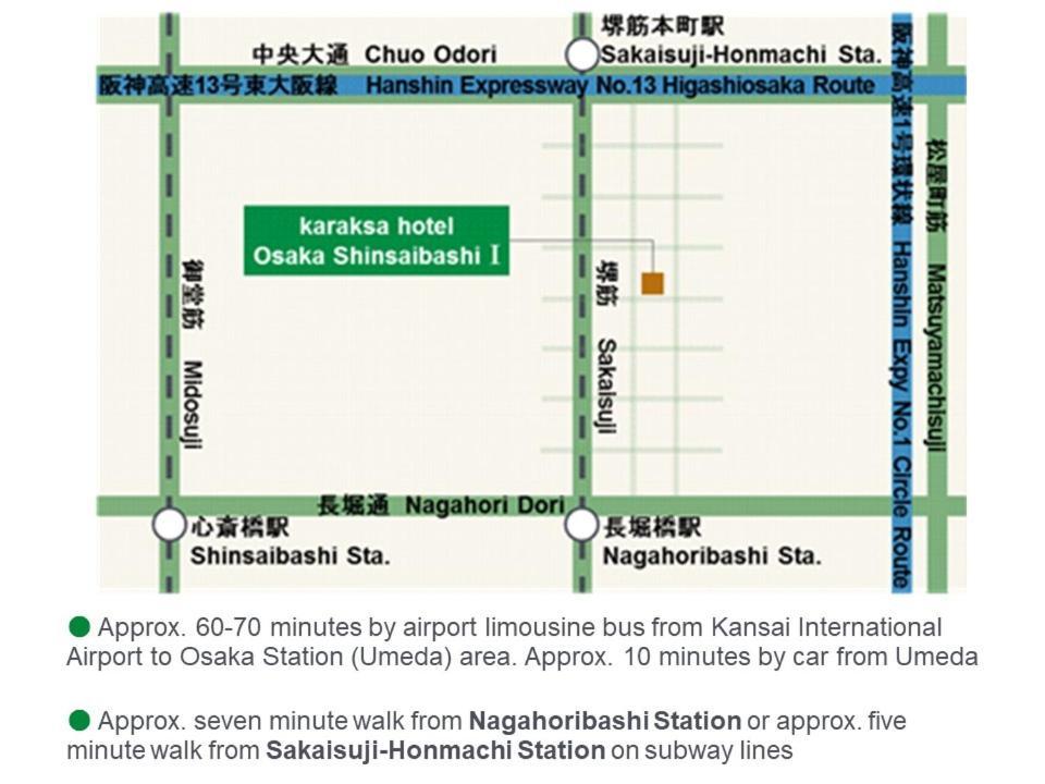 Karaksa Hotel Osaka Shinsaibashi I Kültér fotó
